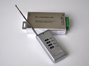 Контроллер для светодиодов и светодиодных лент IRLLed4 RGB (3x2A,12-24В) с RF -пультом (4 кнопки) в алюминиевом корпусе